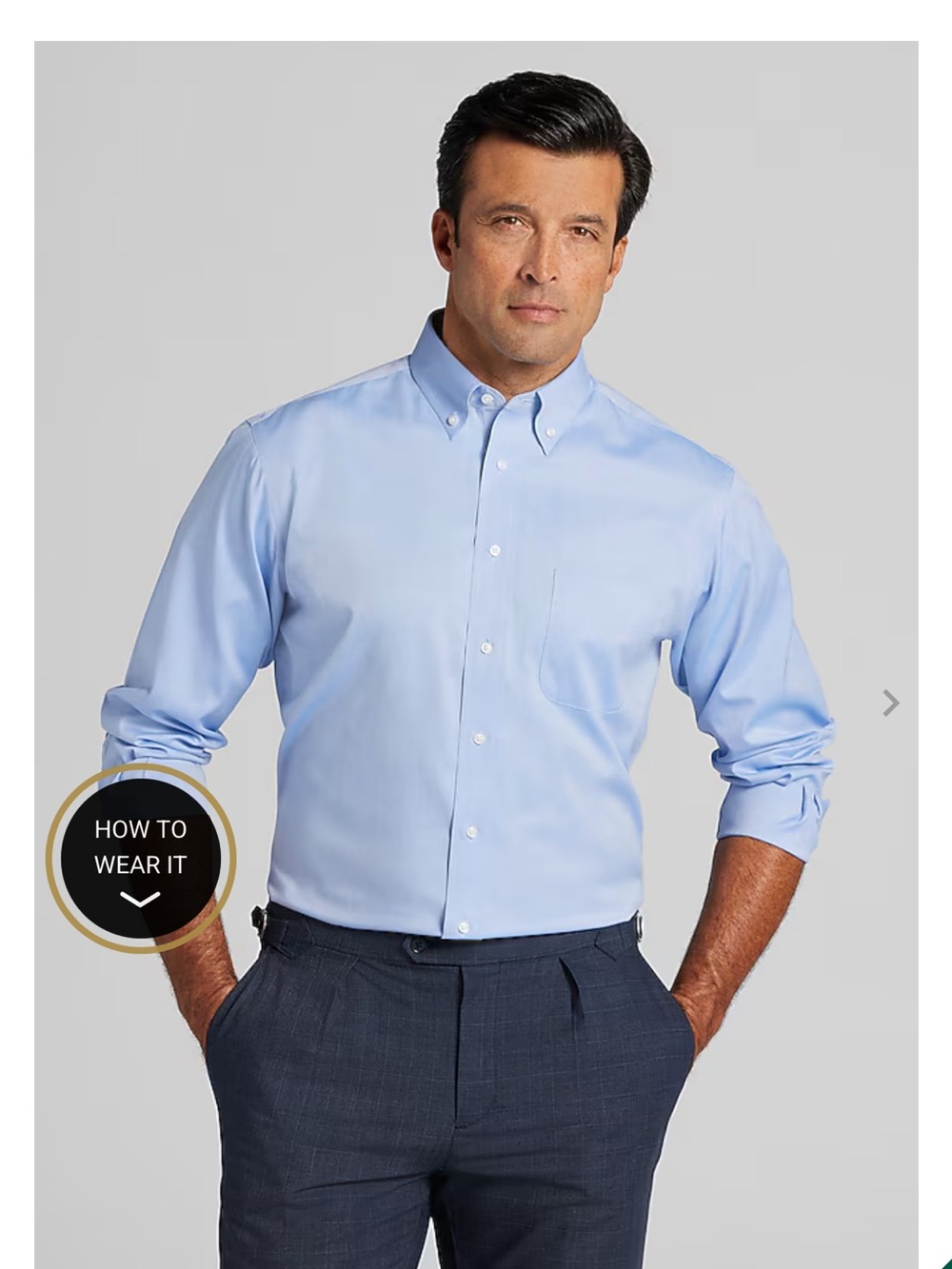 Jos A Banks Traveler’s Collection Tailored Fit Long sleeve shirt